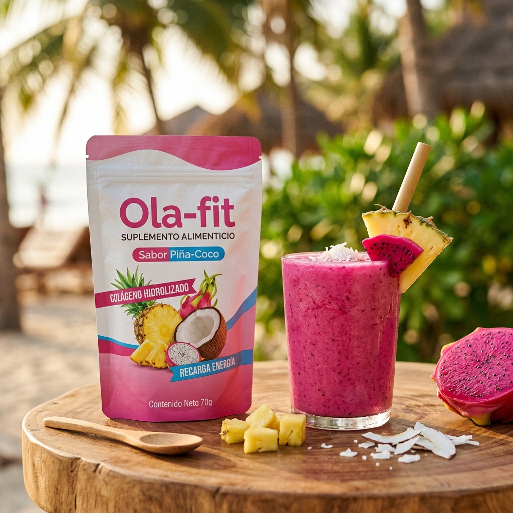 Ola-fit Suplemento Alimenticio Sabor Piña-Coco 70g Variante 3